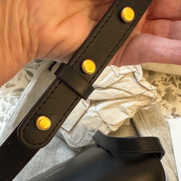 Ateliers Auguste Black Crossbody Bag with Gold Accent NEW - Picture 16 of 16